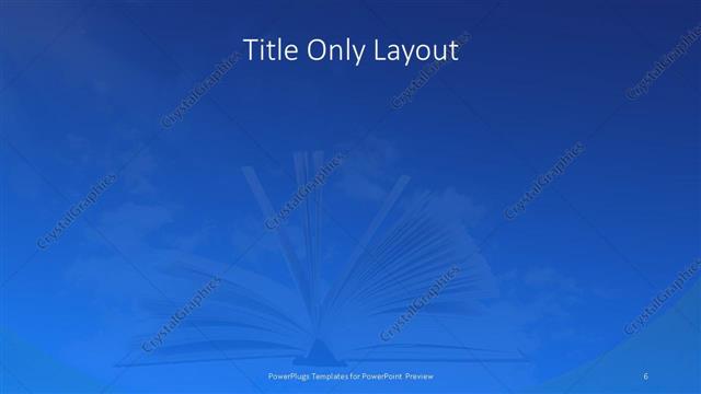 Title Only presentation slide layout