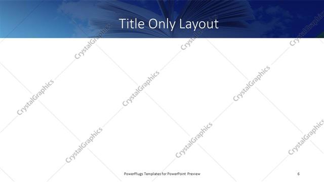 Title Only presentation slide layout