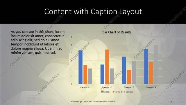 Content with Caption presentation slide layout