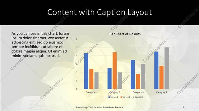 Content with Caption presentation slide layout