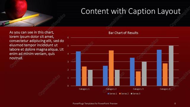 Content with Caption presentation slide layout