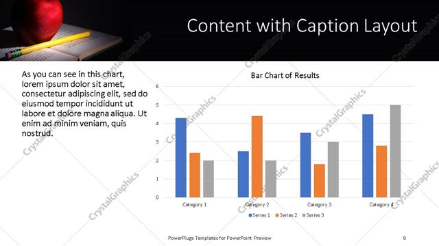 Content with Caption presentation slide layout