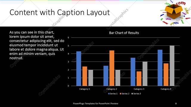 Content with Caption presentation slide layout