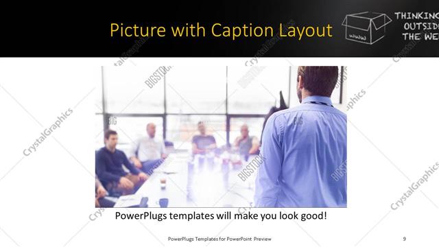 Picture with Caption presentation slide layout