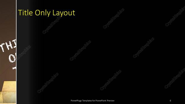 Title Only presentation slide layout