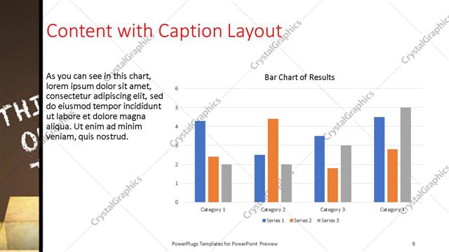Content with Caption presentation slide layout