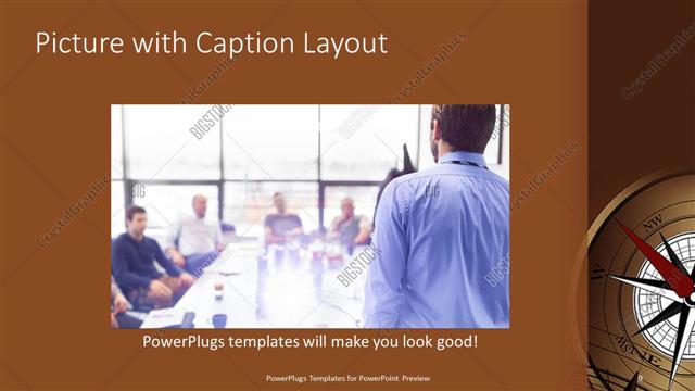 Picture with Caption presentation slide layout