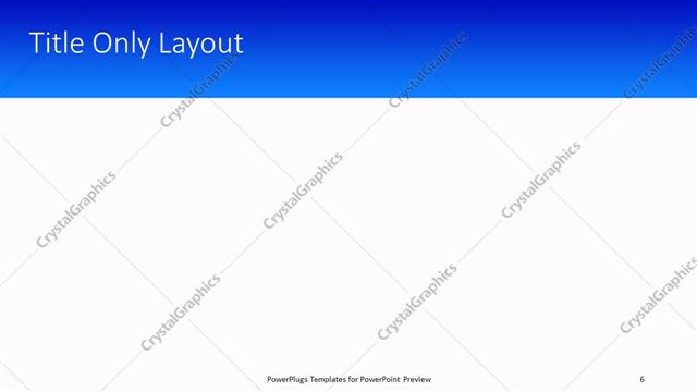 Title Only presentation slide layout