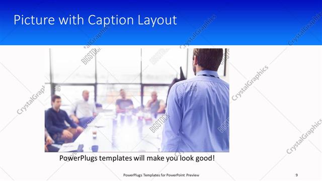 Picture with Caption presentation slide layout