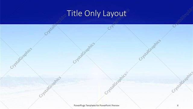 Title Only presentation slide layout
