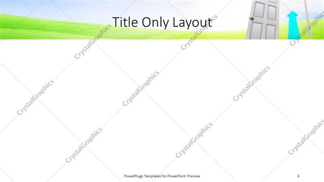 Title Only presentation slide layout