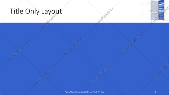 Title Only presentation slide layout