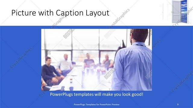 Picture with Caption presentation slide layout