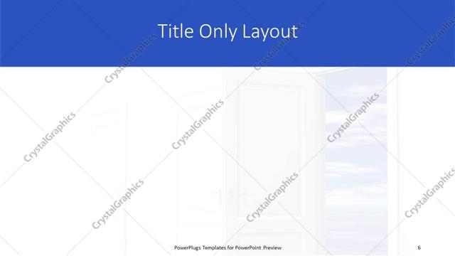 Title Only presentation slide layout
