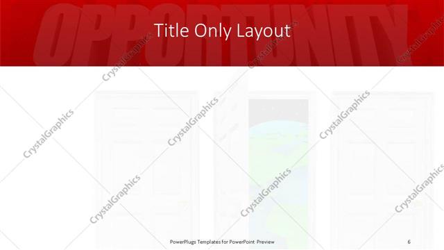 Title Only presentation slide layout