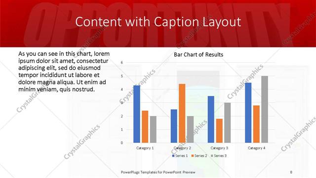 Content with Caption presentation slide layout