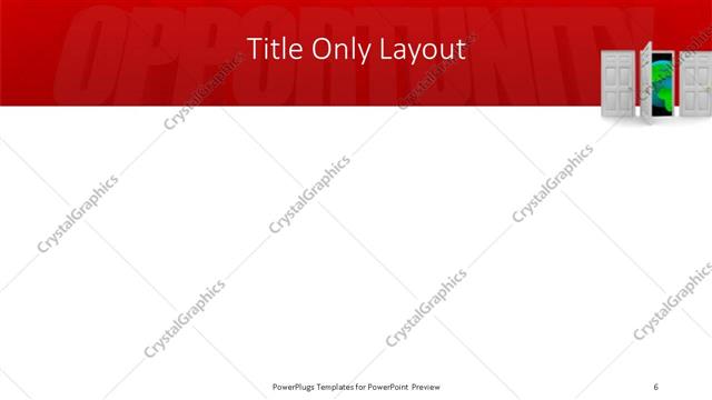 Title Only presentation slide layout