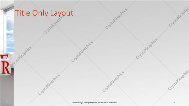 Title Only presentation slide layout