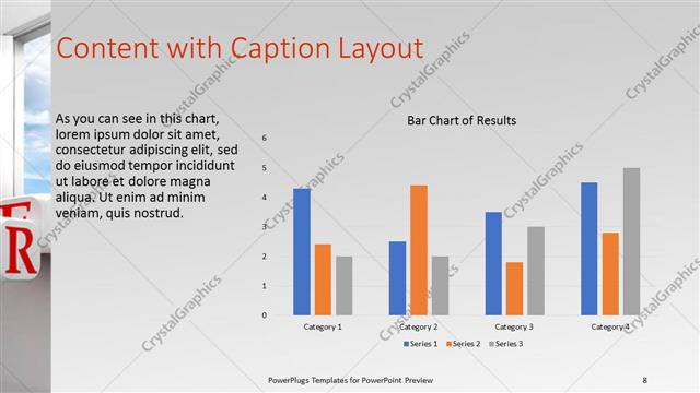Content with Caption presentation slide layout