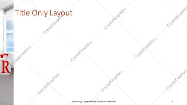 Title Only presentation slide layout