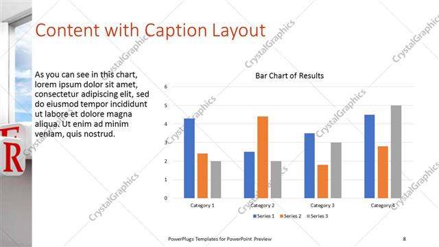 Content with Caption presentation slide layout