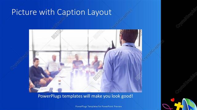 Picture with Caption presentation slide layout