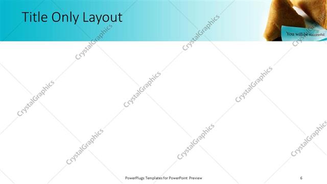 Title Only presentation slide layout