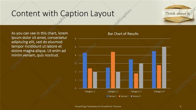 Content with Caption presentation slide layout