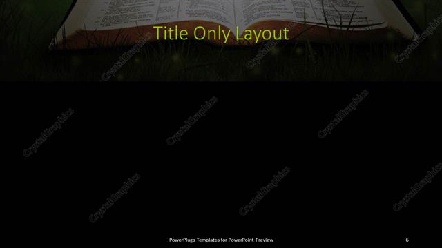 Title Only presentation slide layout