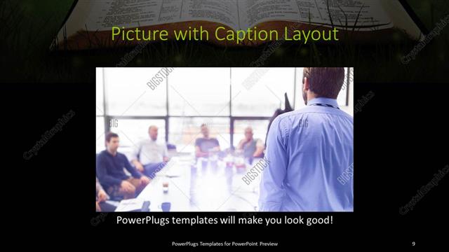 Picture with Caption presentation slide layout