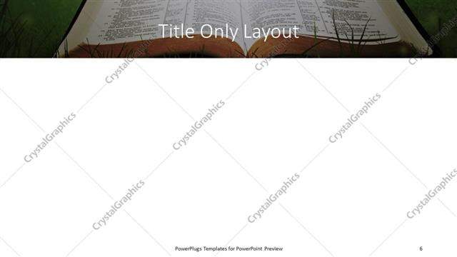 Title Only presentation slide layout