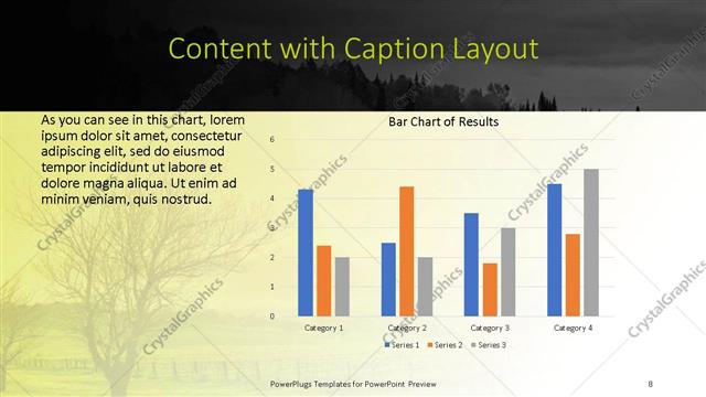 Content with Caption presentation slide layout