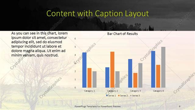 Content with Caption presentation slide layout
