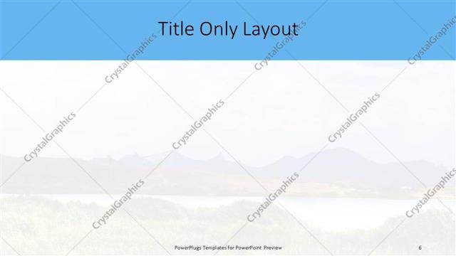 Title Only presentation slide layout