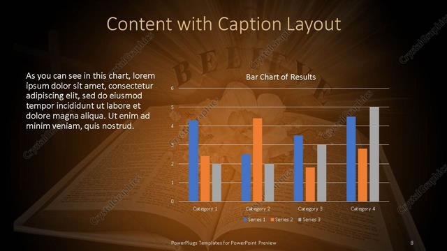 Content with Caption presentation slide layout