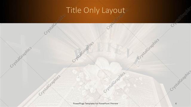 Title Only presentation slide layout