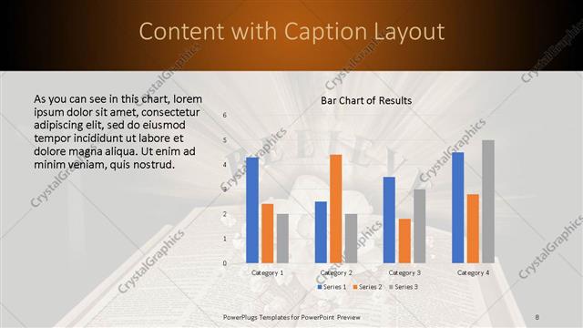 Content with Caption presentation slide layout