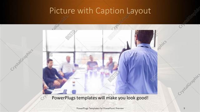 Picture with Caption presentation slide layout