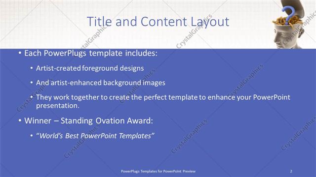 Title and Content presentation slide layout