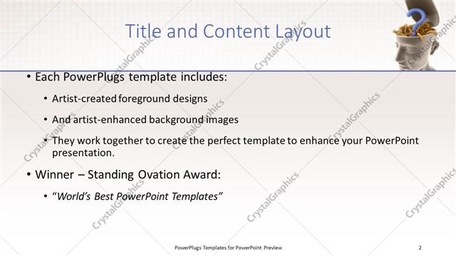 Title and Content presentation slide layout