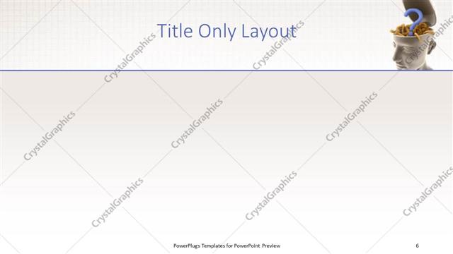 Title Only presentation slide layout