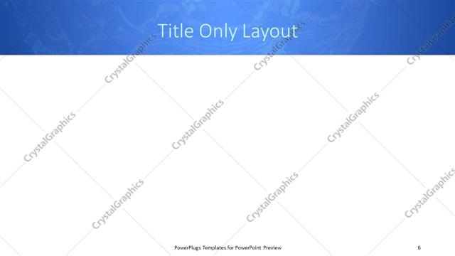 Title Only presentation slide layout