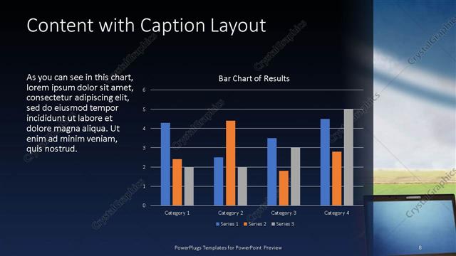 Content with Caption presentation slide layout