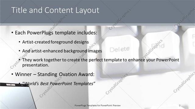 Title and Content presentation slide layout