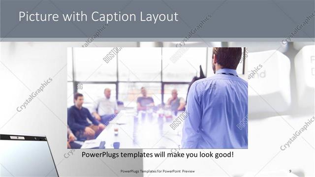 Picture with Caption presentation slide layout