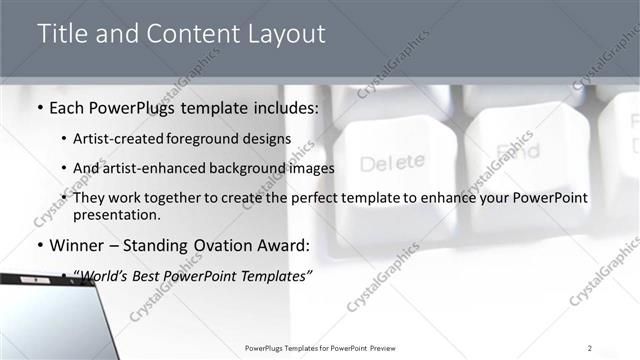 Title and Content presentation slide layout