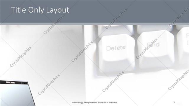 Title Only presentation slide layout