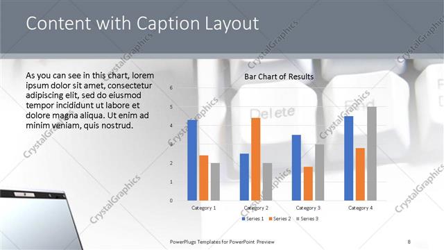 Content with Caption presentation slide layout