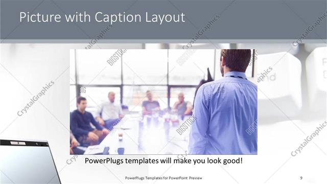 Picture with Caption presentation slide layout