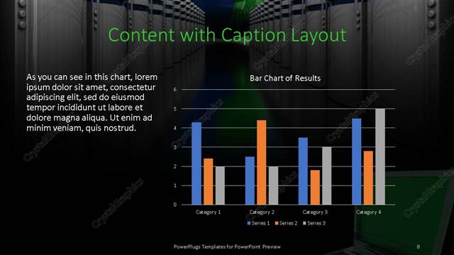 Content with Caption presentation slide layout